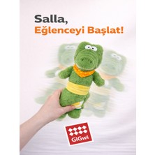GiGwi Shaking Fun Serisi Sesli Peluş Timsah - Küçük & Orta Irk