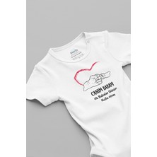 Overoz Ilk Babalar Günün Kutlu Olsun Canım Babam Yazılı Kısa Kollu Beyaz Bebek Body Zıbın 5217