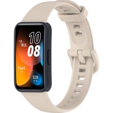 Lewufor Huawei Band 8 - 9 - 10 Uyumlu Renkli Tokalı Silikon Akıllı Saat Kordon Kayış Bileklik