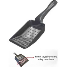 Kedi Kum Küreği, Kedi Kumu Temizleme Küreği Kedi Tuvalet Küreği Elekli Kum Kürek