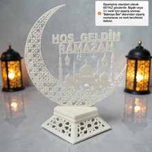 Allians Ramazan Temalı 3D Hilal ve Cami Figürlü Dekoratif Masa Süsü