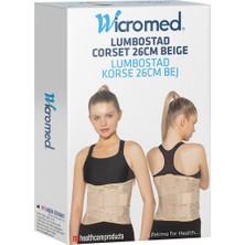 Özbience Lumbostad 26CM Bej Bel Korsesi, Standart, 4 Bel Çevresi 160-180CM, Up 6xl