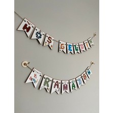 Allians El Yapımı Ahşap Ramazan Hoşgeldin Süsü, Şık ve Sıcak Dekorasyon