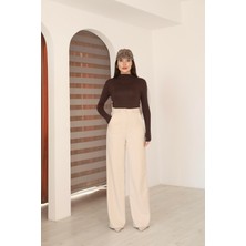 Hazel Kadın Taş Pilesiz Palazzo Pantolon