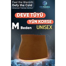 Özbience Sıcak Tutar Unisex Deve Tüyü Yün Bel Korsesi, Rahat ve Destekleyici