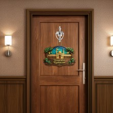Allians Hoşgeldin Ramazan Kapı Süsü, Dekoratif Ahşap Görünümlü Ramazan Süsü