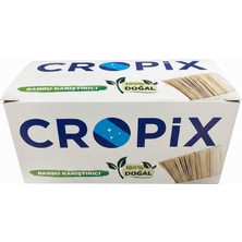 Cropix Tahta Karıştırıcı, 400 Adet, 11 Cm, Bambu Karıştırıcı, Kokusuz
