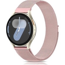 Lewufor Samsung Galaxy Watch 4/5/6/7/fe/classic Uyumlu 40MM/44MM/42MM/43MM/46MM/47MM Metal Kordon