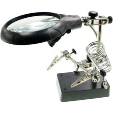 Voltaj Büyüteçli Havya Sehpası - Ledli Işık - MG16129-C