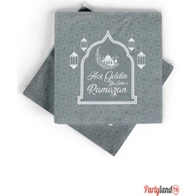 Allians Ramazan Temalı Gümüş Renk Kağıt Peçete 20 Adet, Şık ve Kullanışlı