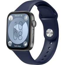 Lewufor Huawei Watch Fit 3  Fit 4  Fit 4 Pro Uyumlu Standart Silikon Kordon Ayarlanabilir Esnek Kayış