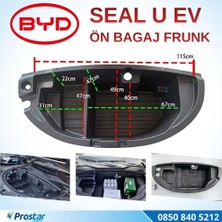 Navistar Byd Seal U Ev Orijinal Uyumlu Frunk Ön Bagaj Organizeri - Tam Kaplayan Düzenleyici