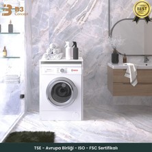 B3 Concept Çamaşır ve Kurutma Makinesi Dolabı – Modern – Banyo Düzenleme Dolabı – Antrasit