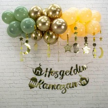 Allians Balonlu Krom Ramazan Seti, Şık ve Renkli Dekorasyon Hediği