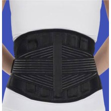 Özbience Siyah Çelik Balenli Sporcu Bel Korsesi, Ekstra Kemerli, Destekli ve Rahat