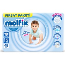 Braventa Collection Molfix 3D Bebek Bezi, Junior 5 Beden, Fırsat Paketi 48 Adet