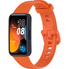 Lewufor Huawei Band 8 - 9 - 10 Uyumlu Renkli Tokalı Silikon Akıllı Saat Kordon Kayış Bileklik