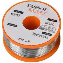 Tassol 0.75 mm 200GR Lehim Teli (%63 Kalay / %37 Kurşun)