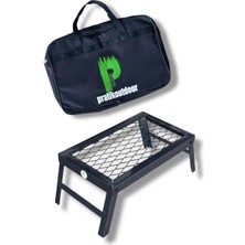 Braventa Collection Pratikoutdoor Ateş Üstü Katlanır Izgara Baklava Dilimli ve 3 Farklı Boy (Orta Boy)