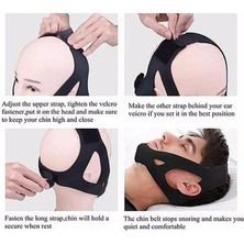 Özbience Konforlu Uyku Bandı, Horlama Önleyici, Çenelik, Xl Siyah