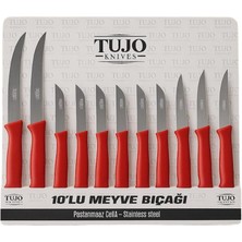 Braventa Collection 10’lu Meyve Bıçağı Seti – Paslanmaz Çelik, Ergonomik Saplı, Dayanıklı ve Keskin Çok Amaçlı Mutfak Bı