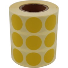 Braventa Collection Hazır Etiketler , Hazır Al Hızlı Al 25MM Yuvarlak Etiket Kalıcı Renk Kodu Nokta Çıkartmaları, Rulo B