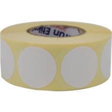 Braventa Collection Eko Termal Çap Etiketi 30MM Yuvarlak Çıkartma 1000 Adet
