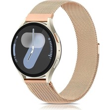 Lewufor Samsung Galaxy Watch 4/5/6/7/fe/classic Uyumlu 40MM/44MM/42MM/43MM/46MM/47MM Metal Kordon