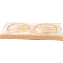 Braventa Collection Ahşap Yağdanlık Yağdan Altlığı Şişe Altlığı Yağdan Altlık