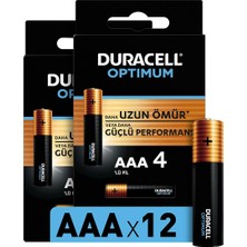Braventa Collection Duracell Optimum Aa Alkalin Pil, 1,5 V Lr6 MN1500, 12’li
