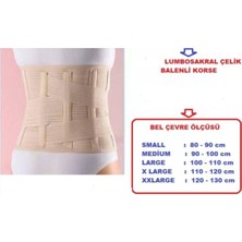 Özbience Ortopedik Bel Korse, Çelik Balenli, Süngerli, Cırtlı, Rahat Destek