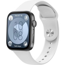 Lewufor Huawei Watch Fit 3  Fit 4  Fit 4 Pro Uyumlu Standart Silikon Kordon Ayarlanabilir Esnek Kayış