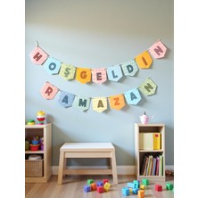 Allians Ramazan Temalı Duvar Süsü, Dekoratif Hoşgeldin Ramazan Yazısı, Şık Süsleme