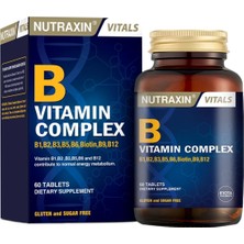 Braventa Collection Nutraxin B Vitamin Complex – 10 Farklı B Vitamini Içerikli Takviye – 60 Tablet – Enerji, Sinir Siste