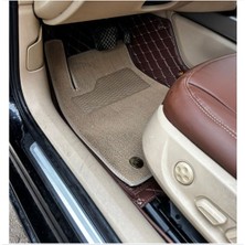 Audi A6 2012-2018 Arası Aracına Özel 8d Çift Katmanlı Havuzlu Paspas Takımı (Kahverengi)