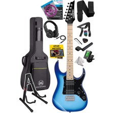 Braventa Collection Maxword DE-150BL-ST Maple Klavye Hh Manyetik Yüksek Kaliteli Elektro Gitar Seti