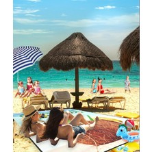 Braventa Collection Okavango Plaj Havlusu, Piknik Örtüsü, Plaj Matı, Çantalı Plaj Hasırı,kamp Battaniyesi, Kamp Matı, Ka