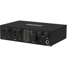 Braventa Collection Topping Professional E2X2 Otg | Black Yüksek Kalite Usb-C Ses Kartı: 2-Giriş/2-Çıkış 24BIT/192KHZ, 8