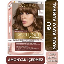 Braventa Collection L'oréal Parıs Excellence Creme Nude Renkler Saç Boyası - 6u Nude Koyu Kumral