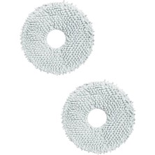 Ropalde Roborock Qrevo L Robot Süpürge Uyumlu 2 Adet Mop Bezi - Yedek Parça Seti