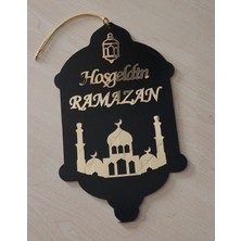 Allians Ramazan Temalı Ahşap Kapı Süsü, Hoşgeldin Duvar Süslemesi