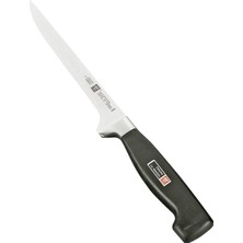 Braventa Collection Zwilling Four Star Fileto Bıçağı, Paslanmaz Çelik, Siyah