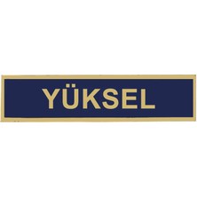 Çukurova Ütü ''yüksel'' Jandarma Asayiş Pvc Isimlik, , Cırtlı, 10 cm x 2,5 Cm,