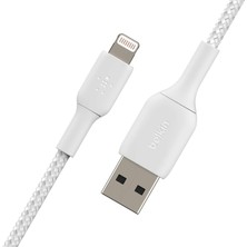 Braventa Collection Belkin Örgülü Lightning Kablosu (Iphone, Ipad, Airpod'lar Için Boost Charge Lightning - USB Kablosu)