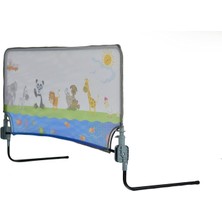 Delixa Agubugu Baby AGU-105-90 Katlanabilir Yatak Bariyeri (Hayvan Desenli, 90CM)