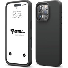 Braventa Collection Babilden iPhone Kılıf Ince Sıvı Silikon 3 Katmanlı Tam Kaplamalı Yumuşak Jel Kauçuk Kılıf Kapak (Siy