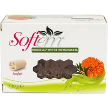 Braventa Collection Softem Çay Ağacı ve Aynısefa Yağlı Lifli Sabun 130G | Doğal Kabak Lifi Içerikli | Cilt Temizliğinde