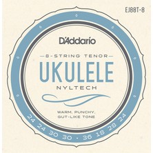 Braventa Collection D'addario EJ88T-8 8 Telli Tenor Ukulele Için Naylon Tel