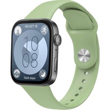 Lewufor Huawei Watch Fit 3  Fit 4  Fit 4 Pro Uyumlu Standart Silikon Kordon Ayarlanabilir Esnek Kayış