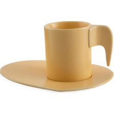 Braventa Collection Jumbo Elefas Sarı Tek Kişilik Fincan Takımı